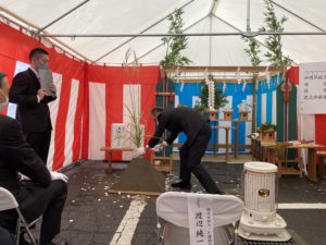 地鎮祭の様子